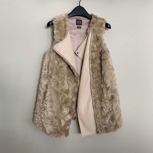 Armani Exchange Faux Fur Vest